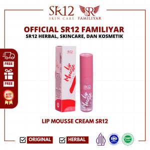 LIP MOUSSE CREAM SR12 / MELEMBABKAN BIBIR / MENGANDUNG SUNSCREEN AGENT & VITAMIN E / TIDAK CRACKY DIBIBIR