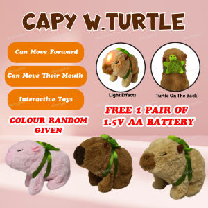 Cute Walking Capybara **FREE BATTERY** With Sound Electronic Push Pet Kids Toys Dolls Child Set 可爱水豚电动宠物玩具 *READY STOCK*