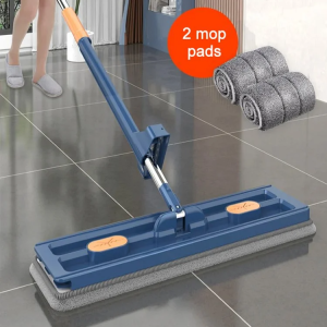 New style large flat mop 42cm Long Handle Flat Mop Household Water-absorbent Lazy Mop Household Cleaning Tools
