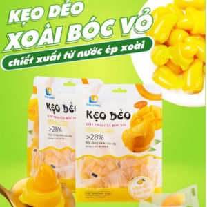 Gói 300G Kẹo Dẻo Mix Nhiều Vị Trái Cây  Xoài Lột Vỏ Đại Long   Ăn Vặt  Siêu Ngon shop haimy