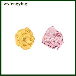 wxfengying กระดาษห่ออลูมิเนียมฟอยล์หลายสี8x8ซม. 100ชิ้นกระดาษห่อขนมช็อกโกแลตบิสกิตด้วยดีบุกของขวัญโลหะ DIY บรรจุภัณฑ์กระดาษฟอยล์