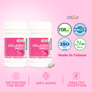 OSwell Collagen Maxx (180 Tablets – Super Value)  Anti-Aging Whitening Glow Acne Care Gut Health