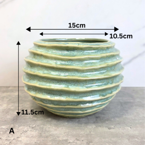 The Leaferie Laurel plant pots (2 Colors). flowerpot . flowerpots . flower pot . planter . planters . Ceramic