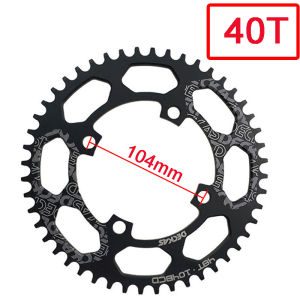 DECKAS Oval Round 40/42/44/46/48/50/52T Narrow Wide MTB Bike Chainring 104bcd Round Chain Ring Cycling Parts