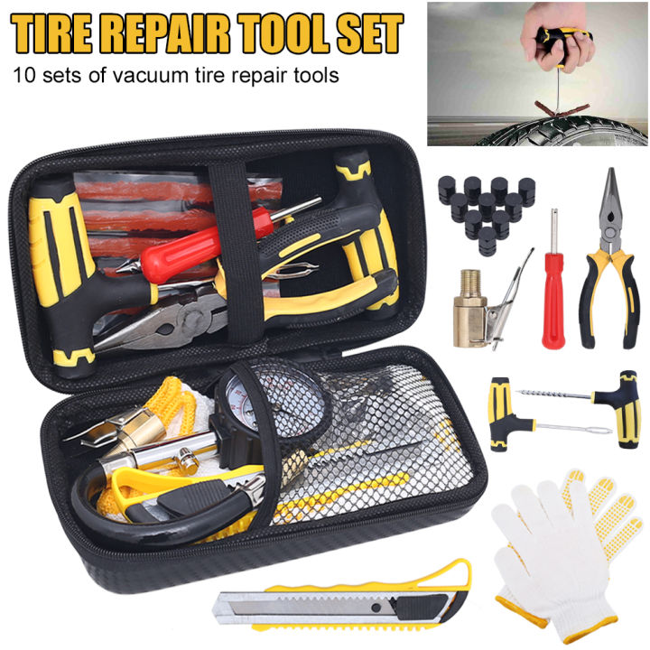 Leesa Universal Tire Repair Kit Tubeless Tire Repair Tool Tyre