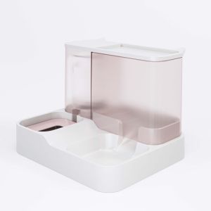 Pet Feeder Otomatis 2 in 1 -  Tempat Makan Anjing/Kucing Dispenser Minum Hewan - Dispenser Makan Dan Minum Automatic Untuk Anjing Dan Kucing