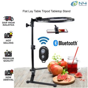 Wit Adjustable 26cm LED Ring Light Flat Lay Table Tripod Tabletop Stand Support Bracket for Photography Selfie