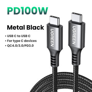 UGREEN 100W USB-C to USB-C Cable 5A Type C 100W PD Charging Cord for iPhone 17 16 Pro Max iPhone 17 Air ipad Pro 2021 iPad pro Apple MacBook Air MacBook Pro SAMSUNG S26 S25 Ultra Z Fold5 M14 Z Flip5 A35 A55 iPad Pro 2022 Pixel Switch 2