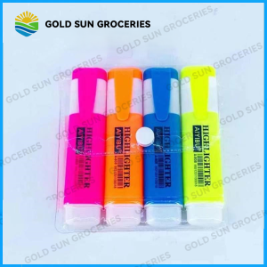 4Pcs highlighter Set Candy-colored school office supplies stationery marker highlighting student