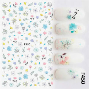 Sticker Dán Móng Tay Họa Tiết Lông Vũ Rainbow Feathers / Hình Học / Kẻ Sọc / Hoa Văn Nghê Thuật / Hoa Bi / Lavender Oải Hương / Ngựa Pony/ Nails sticker Series F – F446