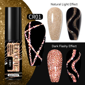 BORN PRETTY 10ml Liner Paint Gel Gold  Silver Mirror French Super bright Drawing Graffiti Nail Art Painting Gel