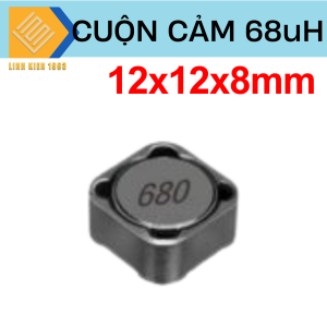 [ 2 CON ] Cuộn cảm 68uh 12x12x8mm SMD inductors 680