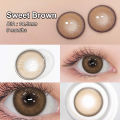Magister colored contact lens with solution 1 pair  14-14.5MM  Korean eye contact lenses buy 1 get 2 gifts（ Solution 120ml+Contact lens case）. 