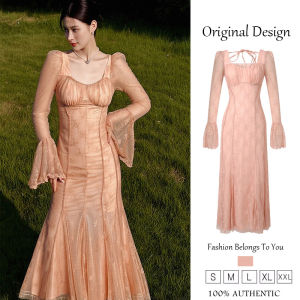 ZYHT ชุดเดรสทำงานของผู้หญิงชุดเดรสวันหยุดชุดเดรสเกาหลีชุดราตรีเข้าร่วมงานชุดเดรสสุดหรู Gaun Modis ชุดเดรสปาร์ตี้ชุดแต่งงาน80286