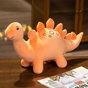 【SG-spot】Cartoon dinosaur plush toy doll cloth doll Triceratops，Stegosaurs，Longnecked Dragon throw pillow Toys