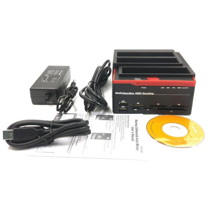 2.5"/3.5"%20USB%203.0%20To%202%20SATA%20Ports%201%20IDE%20Port%20External%20HDD%20Hard%20Drive%20Disk%20Docking%20Station%20Card%20Reader%20USB3.0%20Hub%20with%20OTB/OTC%20-%20Image%209