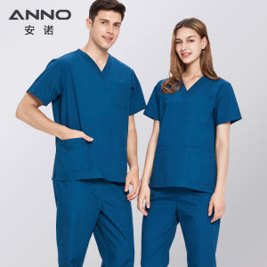 ANNO Long Sleeves Nurse Uniform Set Winter Medical clothing Cotton Scrub Suit Doctor Nursing Dress Hospital Work Wear Nurse Costume Nurse Costume For Women Costumes For Nurses - Lazada