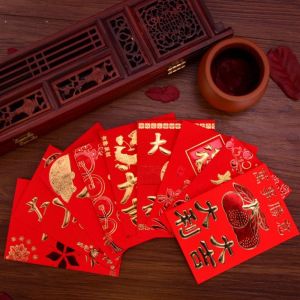 FlickS 2026 red packet 马年红包封 Exquisite Gilded Chinese Best Wish Lucky Money Spring Festival New Year Money Pockets Blessing Pockets Mini Red Envelope