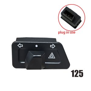 1PC Practical Motorcycle Turn Light Signal Steering Double Flash Switch With Emergency Button Start