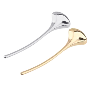 Fashionable Two Color Leaf Brooch Pair High-Quality Metal Suit Clips For Jackets Formal Gatherings