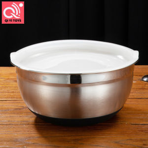 Thép không gỉ trứng trộn bát có nắp đậy lưu vực salad rửa rau Bát kem
