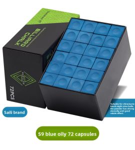 กล่องใหญ่ของผงชอล์ก Saili S9 144 ชิ้น ผงชอล์กสำหรับคิวบิลเลียดแบบน้ำมันและแบบแห้ง อุปกรณ์บิลเลียดขายส่ง