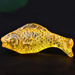 Cá chép pha lê phong thủy size 50mm chiêu tài lộc decor nhà cửa công ty