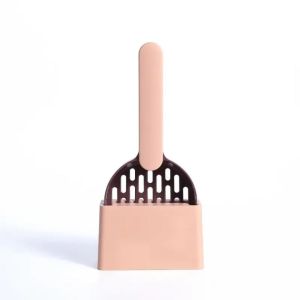 T.Ph Cat Litter Shovel w/ Stand Holder Cats Poop Scoop Cat Cleaner Shovel Kitten Toilet Cleaning Tools Cat Pet Supplies