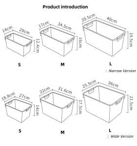 Home Multifunctional Storage Basket - Plastic Storage Box - Portable Grocery Basket