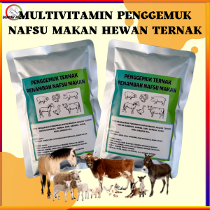 MULTIVITAMIN PENGGEMUK dan ANTIVIRUS FLU PMK DAYA TAHAN TUBUH PENAMABH NAFSU MAKAN JAMU HEWAN TERNAK UNTUK SAPI KUDA KAMBING BABI AYAM BEBEK