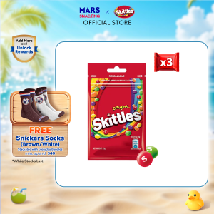 [Bundle of 3] Skittles Original 45G [Snack/Candy/Sweet]