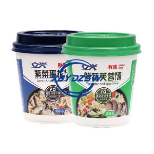 【Cup】Vegetable Egg Drop Soup Seaweed Shiitake Mushroom Egg Drop Soup Instant Soup Instant Food