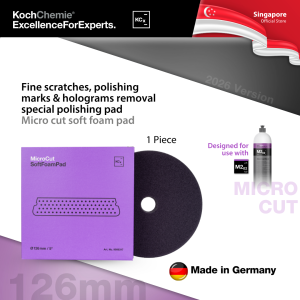 Koch-Chemie Micro Cut Soft Foam Pad - Automotive Ultra Fine Correction Polishing Pad 126mm (5 inch)