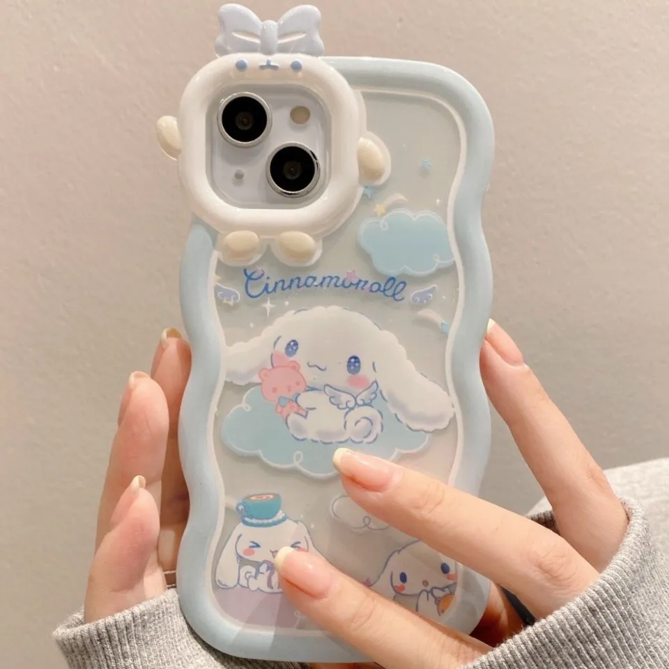 Kawaii Sanrio Cinnamoroll With Bracelet Bracket Phone Case For