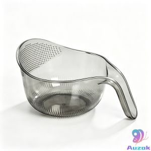 Gray Kitchen Plastic Vegetable Fruit Washing Basket Washing Drain Basket for Fruits Vegetables
