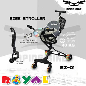 Stroller Royal Ezee EZ-01 Dorongan Bayi Lipat Roda 4 Alat Bantu Anak