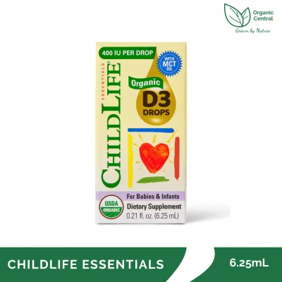 ChildLife Essentials Organic D3 Drops for Babies & Infants 6.25 mL