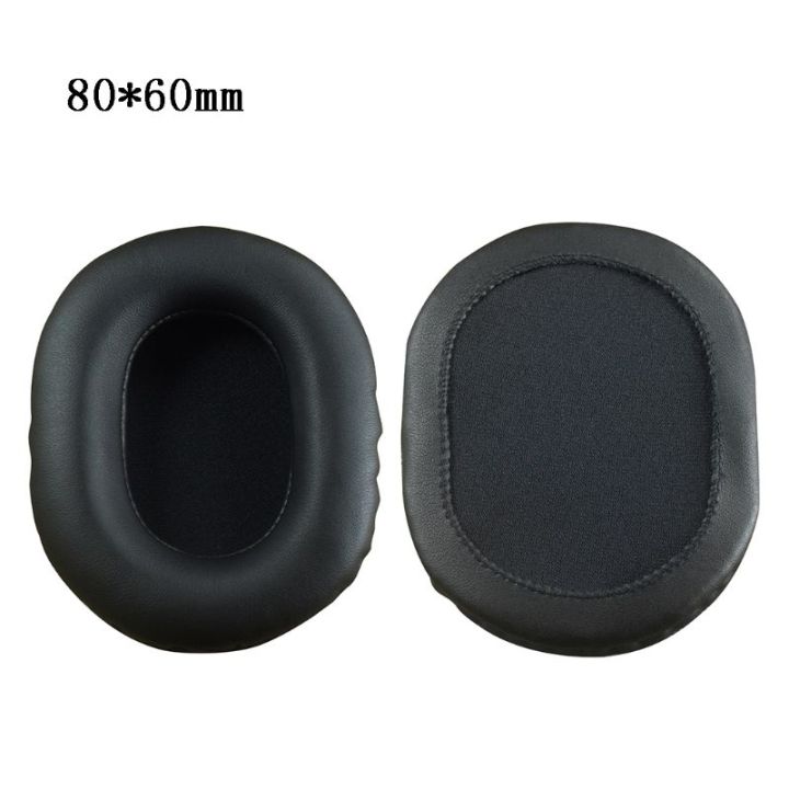 Hot]2PCS Square Oval Headphone Earpads Replacement Soft Leather