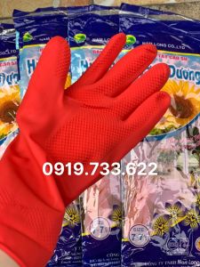 [Combo 50 đôi] Găng tay cao su Hướng Dương Nam Long nhiều màu chuyên dụng