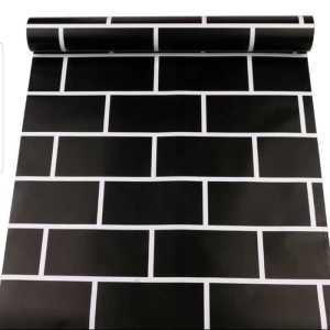 Wallpaper dinding 1 meter bata hitam
