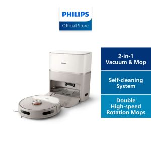 PHILIPS 2-in-1 Wet & Dry Vacuum & Mop Robot Vacuum 6000 Series - XU6500/82 Auto Self Clean