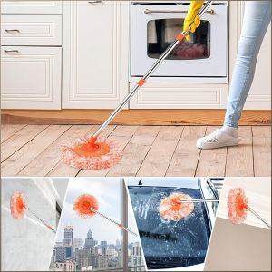 Cleaning Mop Multifunction Wiping Tools No Moving Mopping Adjustable Maintenance-free Save Time and Effort