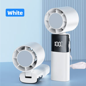 GOOJODOQ 4000mAh Turbo High Speed Mini kipas Bisa Dilipat Mini Fan Rechargeable Handheld Portable Strong Wind 100 Gear Kipas Angin pendinginan Cepat