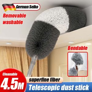 💥Upgrade to 450cm💥 Adjustable Microfiber Feather Dust Duster Dusting with TelescopicPole cleaning duster for ceiling pang agiw adjustable Household Dusting Brush with Telescopic Pole Stainless Steel Household Dusting Brush Telescopic Duster Brush