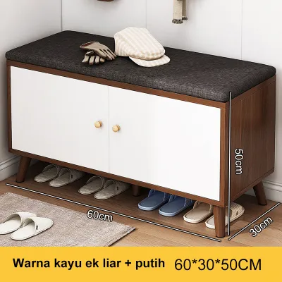 Rak Sepatu Layer Puff Duduk Rak Sepatu Sofa Lemari Sepatu Dengan Dudukan Sofa Lemari Sepatu Kayu Minimalis