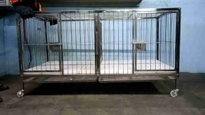 2×4×2 STAINLESS DOG CAGE.. 2doors framed door and framed divider Dog Cage Dog Cage For Sale - Lazada