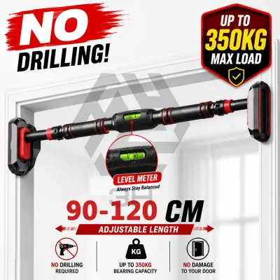 3H Bar Tarik Tubi Dengan Meter/Wall Mounted Adjustable Screwless Pull Up/Chin Up Bar C/W Level Meter