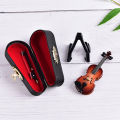 [Keiso Store] Đàn Violin mini mô hình nhạc cụ thu nhỏ bằng gỗ có giá đỡ ...