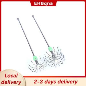 [COD]  HOT SALE Ship within 24 hours Stainless Steel Double Layers Umbrella Hook Squid Octopus Fishing Jig Hooks