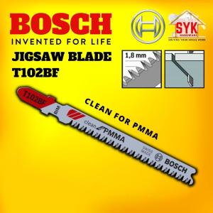 SYK Bosch T102BF Jjgsaw Blade Clean For PMMA Mata Gergaji PMMA Mata Jigsaw Power Tools Saw Blade - 2608636781 (1Pcs)